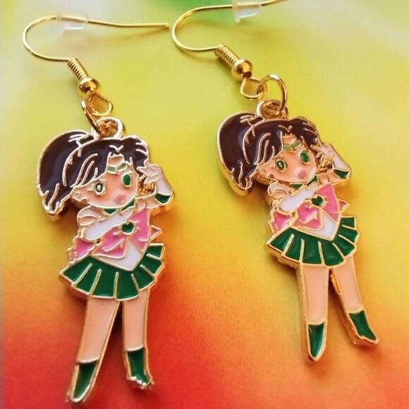 Handmade Sailor Jupiter Earrings - Picture 1 of 3